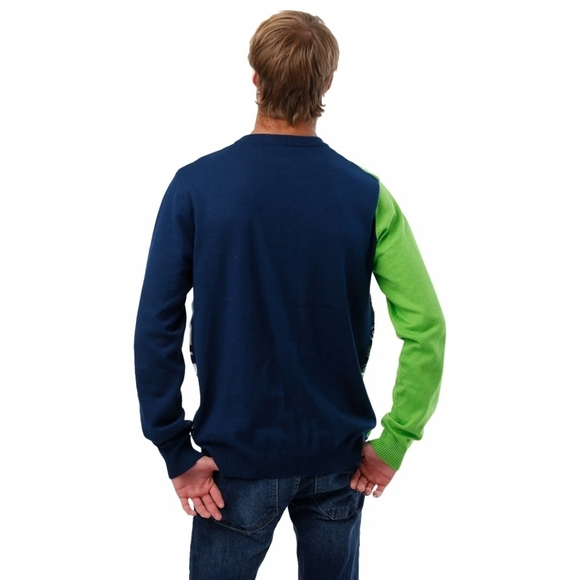 NFL - Seattle Seahawks Busy Block Snowfall Sweater - Picture 2 of 15